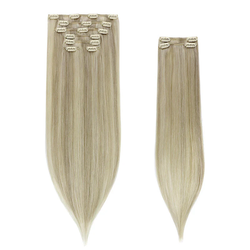 Ash Blonde Highlights (17A/60A) Classic Clip-Ins (150g-170g) - Image 3