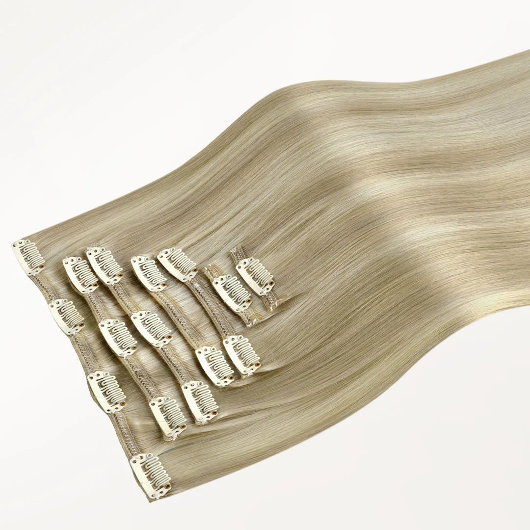 Ash Blonde Highlights (17A/60A) Classic Clip-Ins (150g-170g) - Image 4