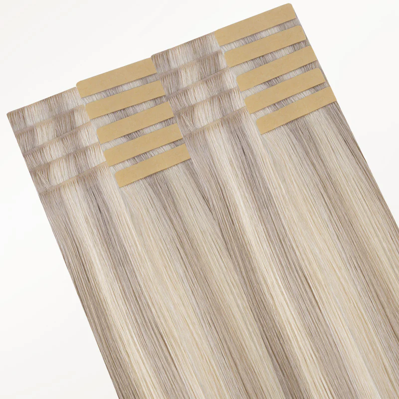 Ash Blonde Highlights (17A/60A) Invisi Edge Tape-Ins 50g - Image 4