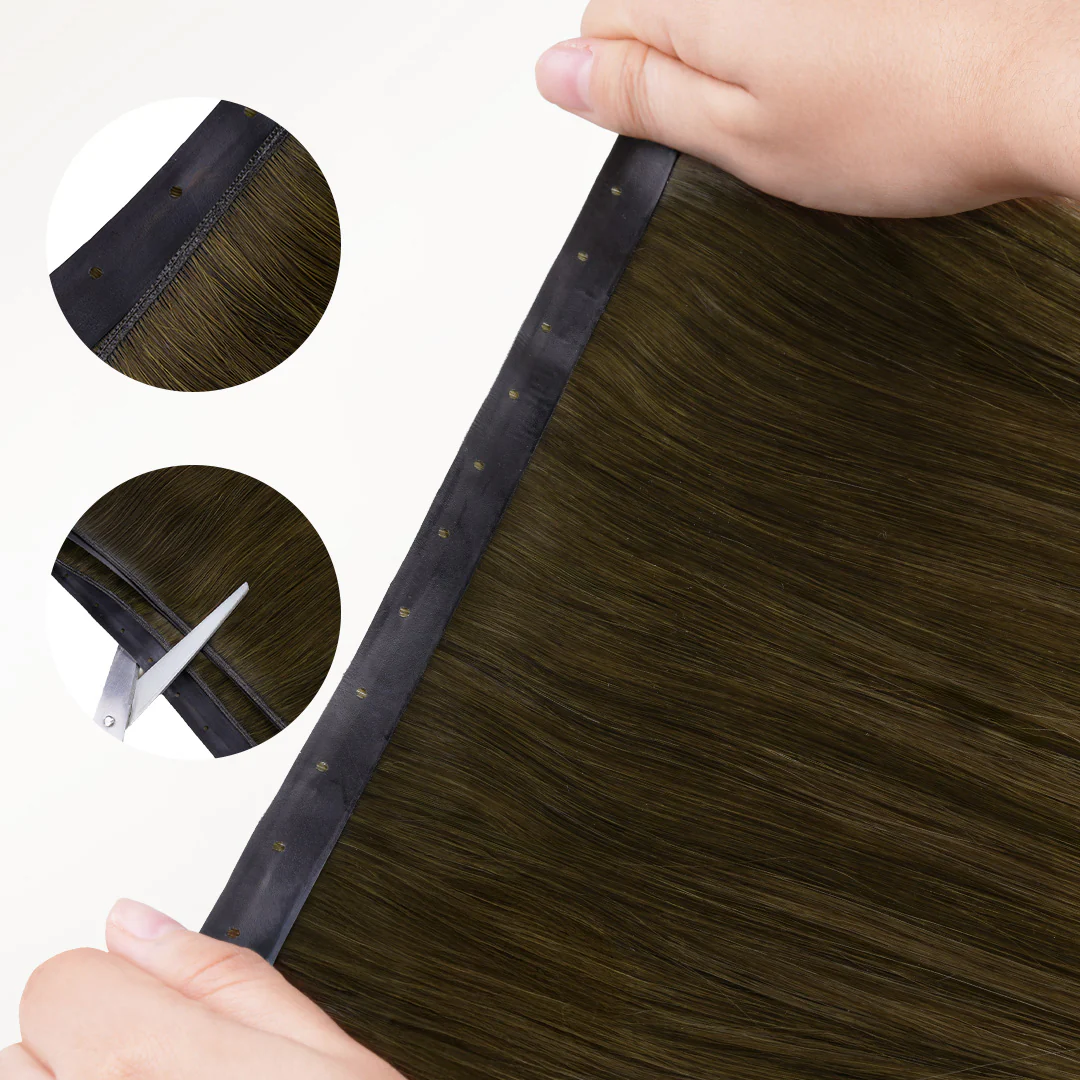 Bleach Blonde Balayage (3/8/613) Butterfly Weft Hair Extensions (100g-160g) - Image 5
