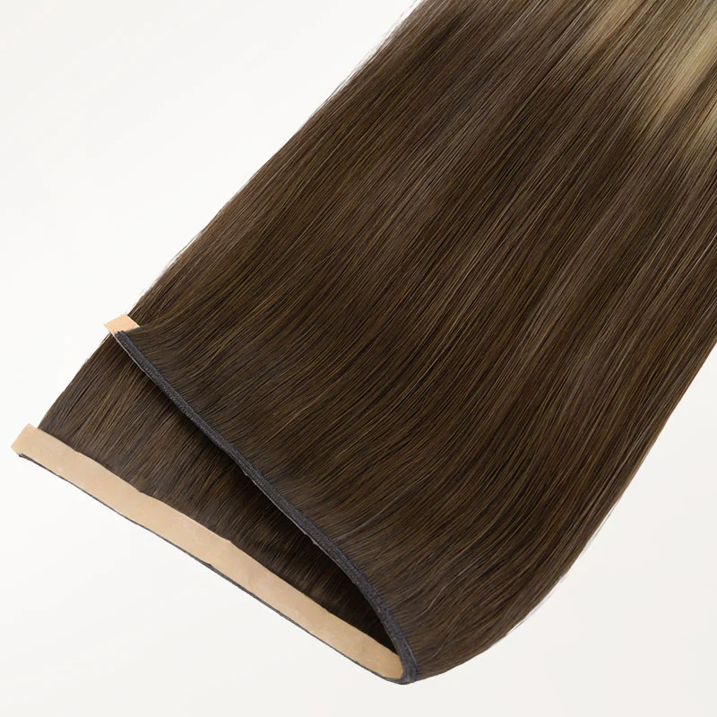 Bleach Blonde Balayage (3/8/613) Genius Tape Weft Hair Extensions 60g - Image 20