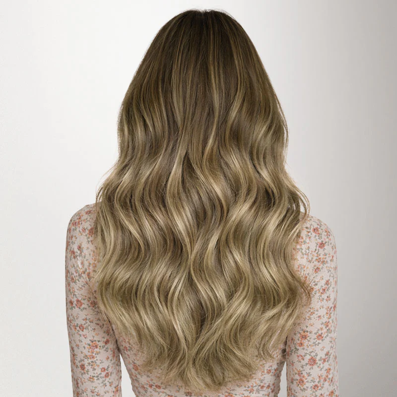 Bleach Blonde Balayage (3/8/613) Genius Weft Hair Extensions (50-120g) - Image 12