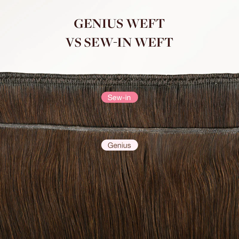 Dark Brown (2) Genius Weft Hair Extensions (50-120g) - Image 5