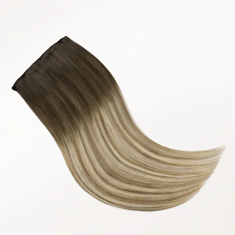 Bleach Blonde Balayage (3/8/613) Invisi Edge Seamless Clip-Ins (140g-160g) - Image 7