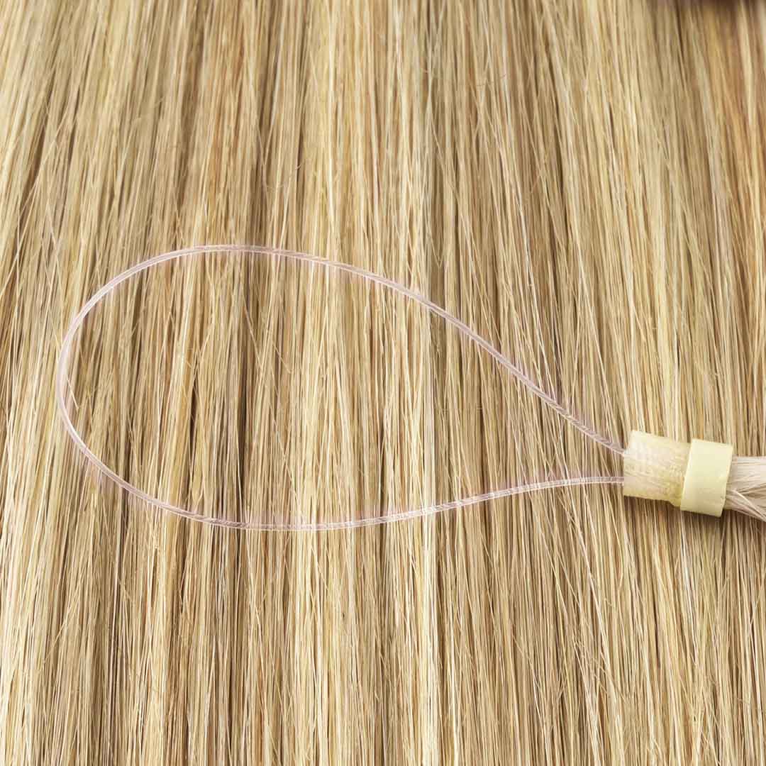 Light Blonde Highlights (16/22A) Micro Link Tip Hair Extensions - Image 6
