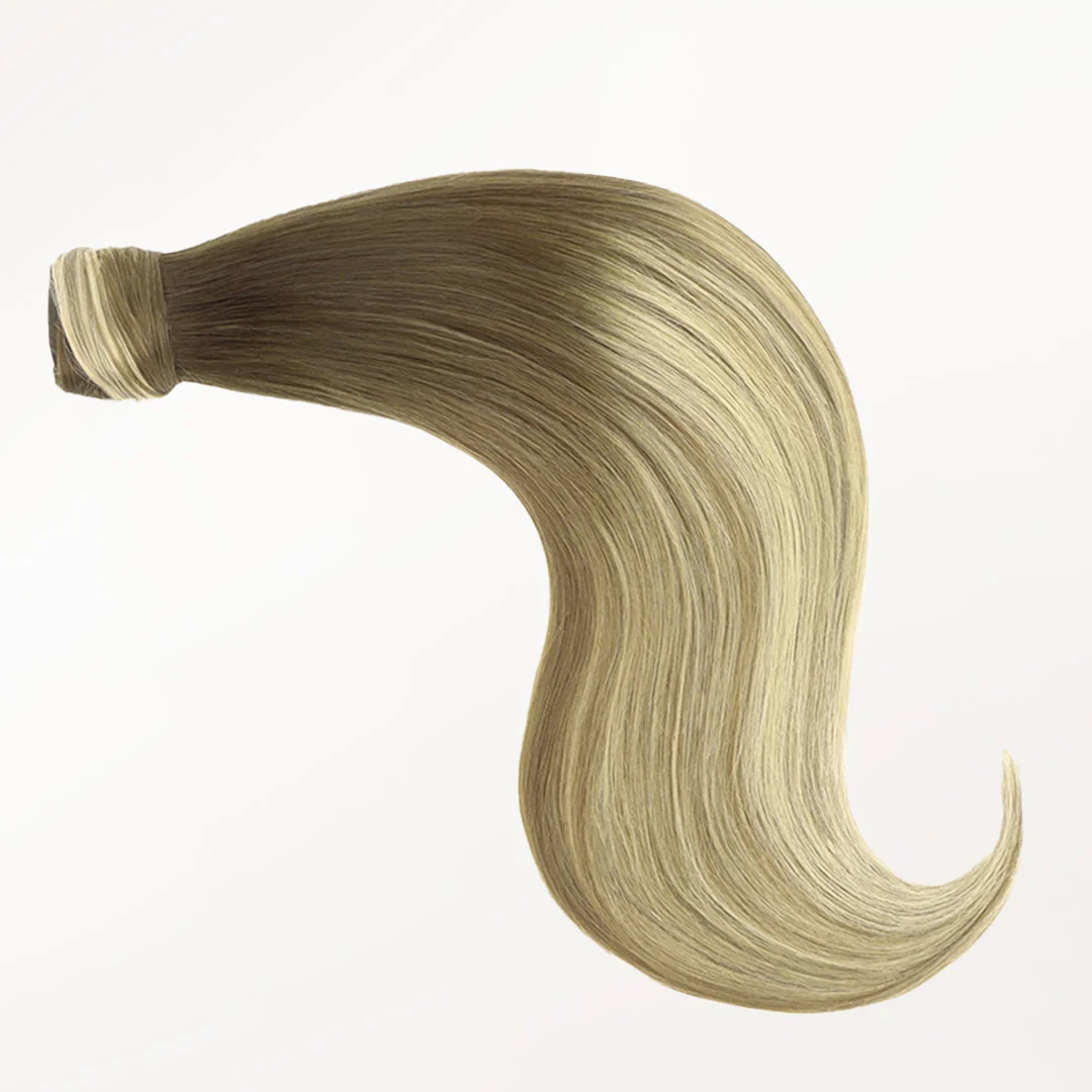 Bleach Blonde Balayage (3/8/613) Ponytail (75g-90g) - Image 7
