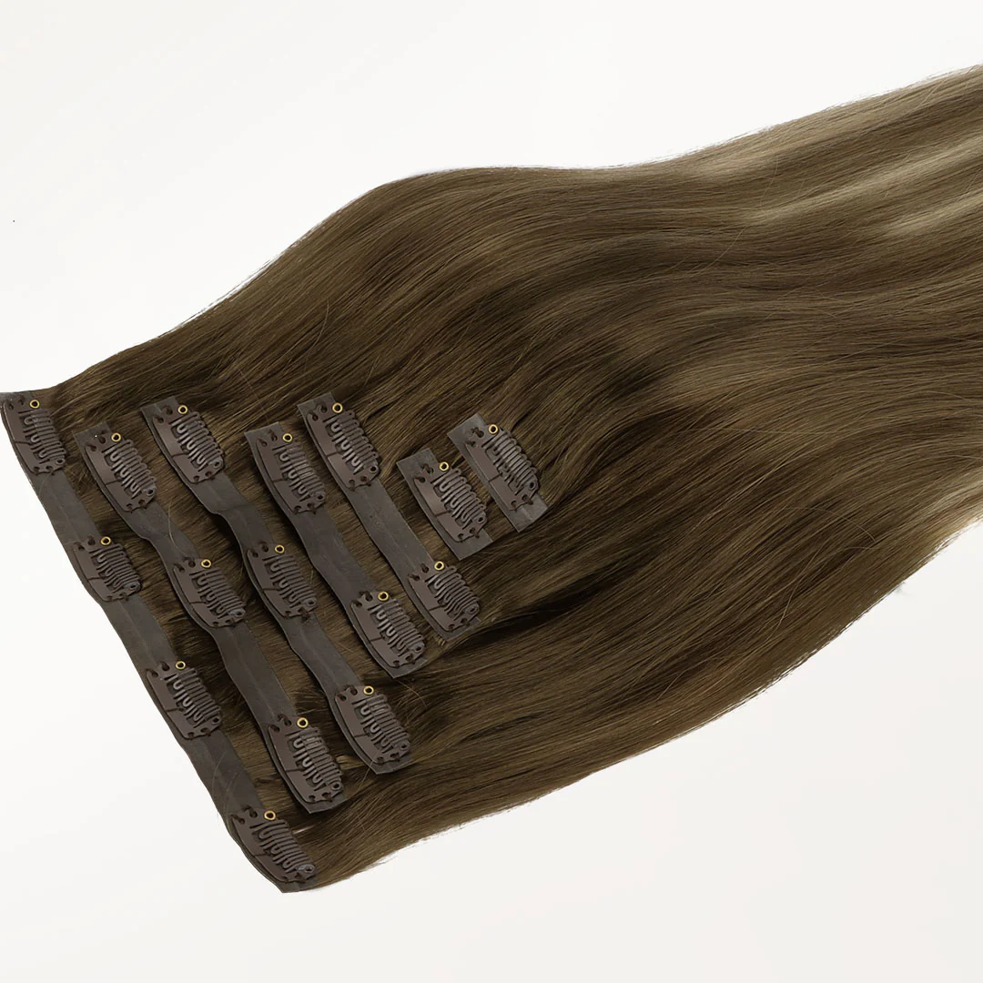 Bleach Blonde Balayage (3/8/613) Seamless Clip-Ins (130g-160g) - Image 8