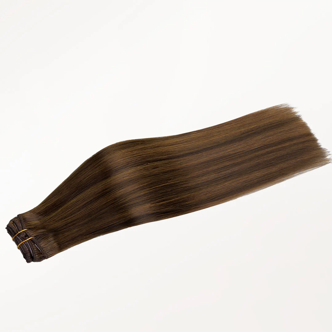 Brown Sugar Swirl Highlights (2C/4E/6C) Classic Clip-Ins (120g-130g) - Image 7