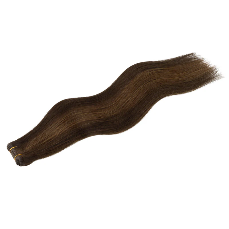 Brown Sugar Swirl Highlights (2C/4E/6C) Sew-In Weft Hair Extensions (80g-120g) - Image 3
