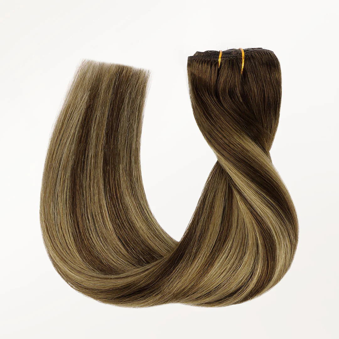 Caramel Blonde Balayage (4/27/4) Classic Clip-Ins (150g-170g) - Image 5