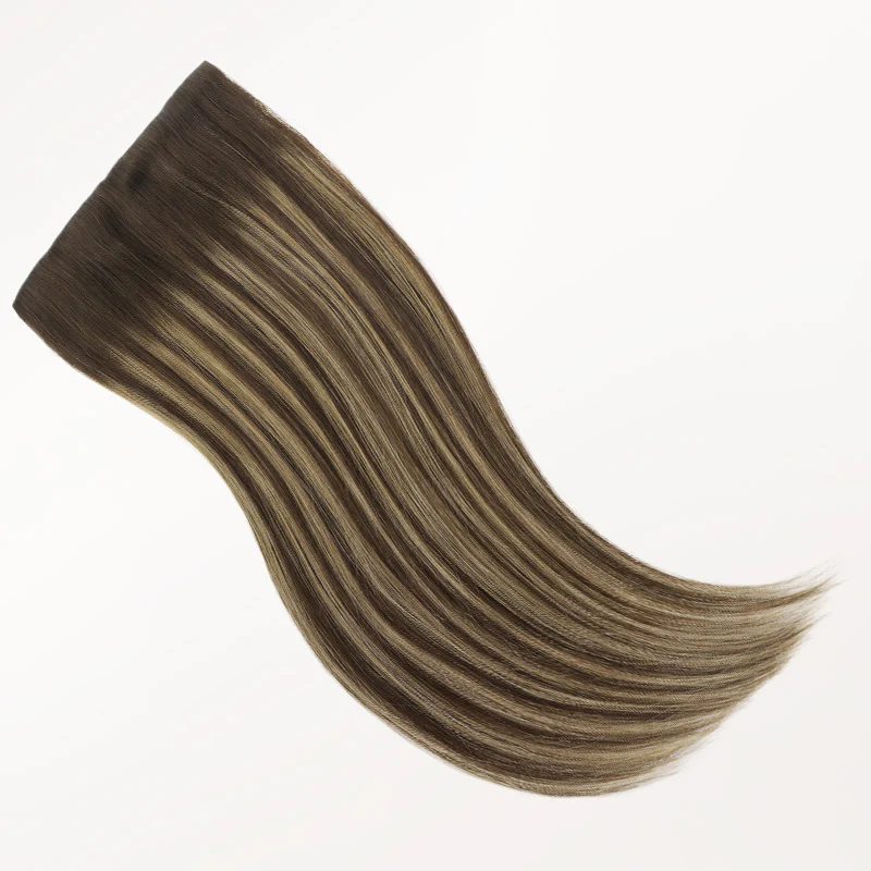 Caramel Blonde Balayage (4/27/4) Invisi Edge Seamless Clip-Ins (140g-160g) - Image 8