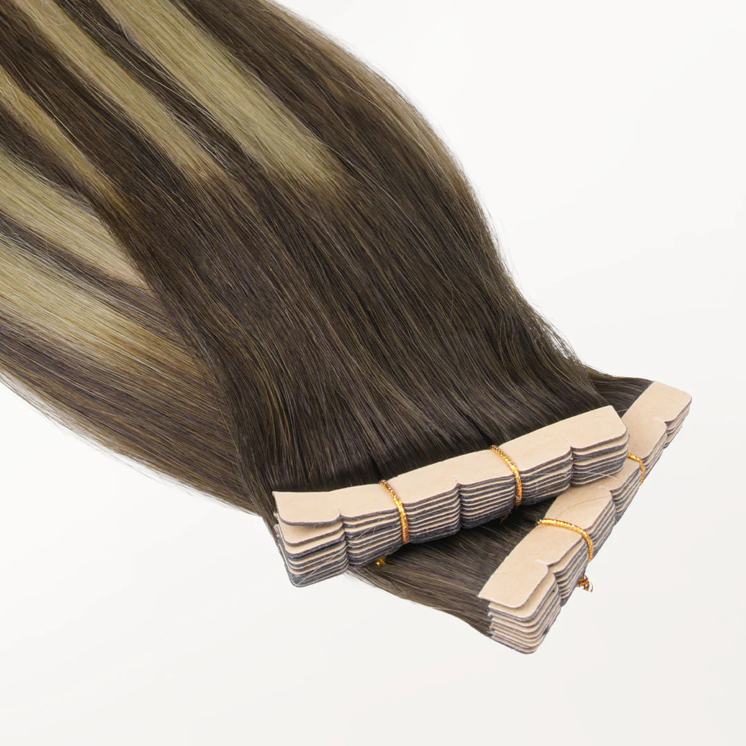 Caramel Blonde Balayage (4/27/4) Mini Tape-Ins 40g - Image 6