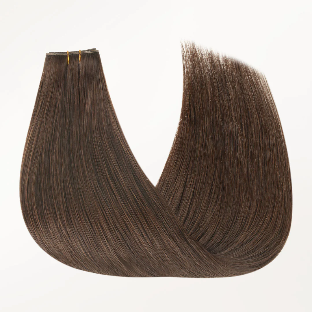 Chocolate Brown (4A) Butterfly Weft Hair Extensions (100g-160g) - Image 6