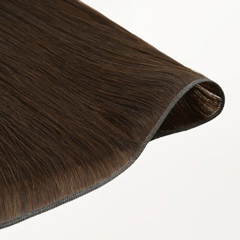 Chocolate Brown (4A) Genius Weft Hair Extensions (50-120g) - Image 7