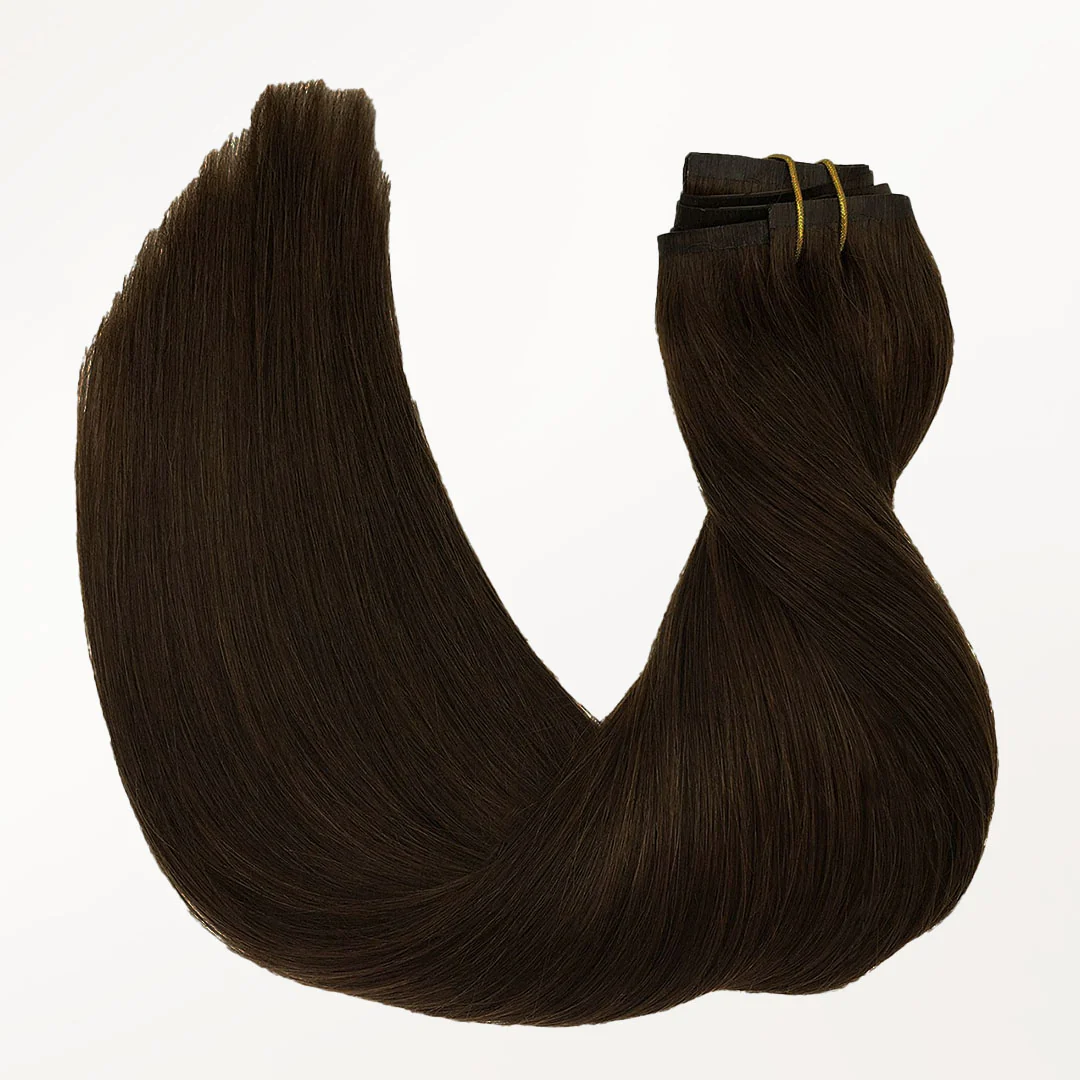 Chocolate Brown (4A) Seamless Clip-Ins (130g-160g) - Image 3