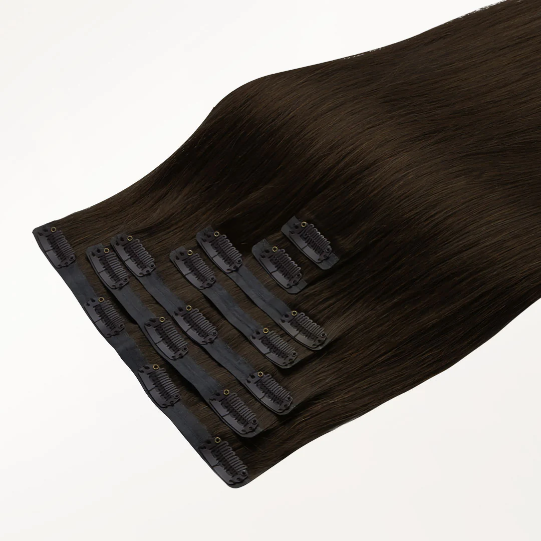 Chocolate Brown (4A) Seamless Clip-Ins (130g-160g) - Image 4