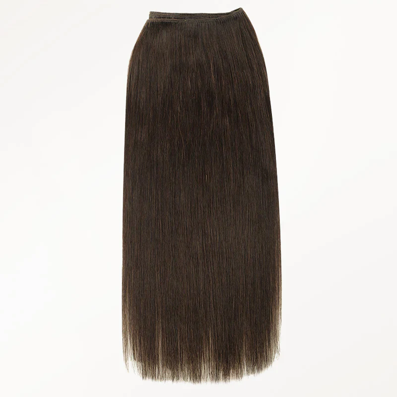 Chocolate Brown (4A) Thick Sew-In Weft Hair Extensions (120g-160g) - Image 4