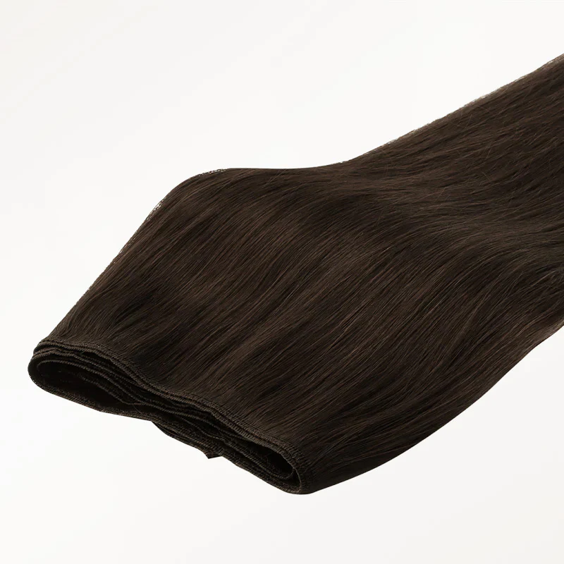 Chocolate Brown (4A) Thick Sew-In Weft Hair Extensions (120g-160g) - Image 6