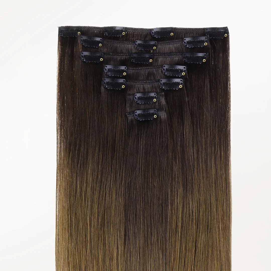 Chocolate Dip Color Melt (1D/2C/4E) Classic Clip-Ins (120g) [Clearance] - Image 3