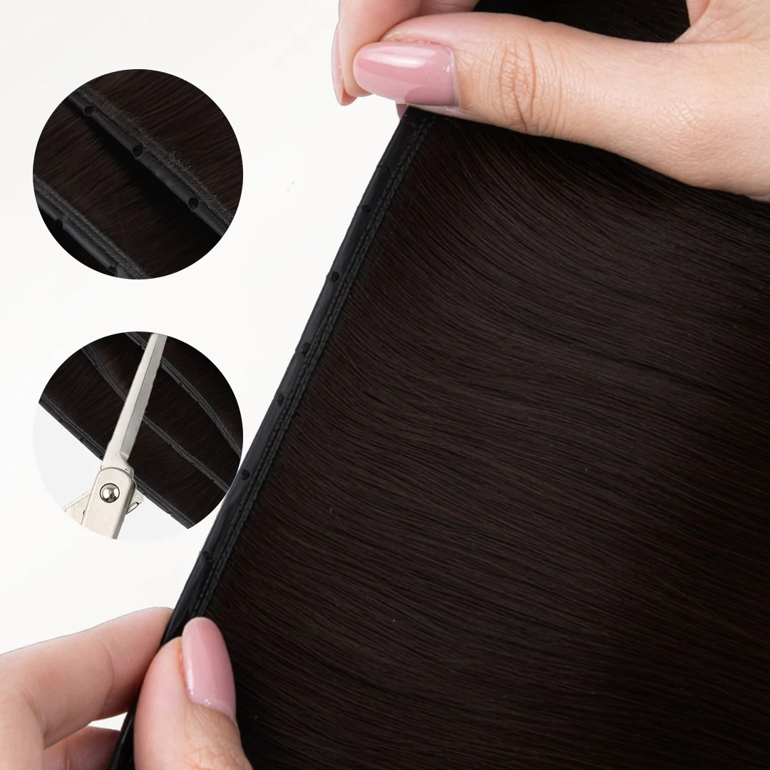 Dark Brown (2) Butterfly Weft Hair Extensions (100g-160g) - Image 12