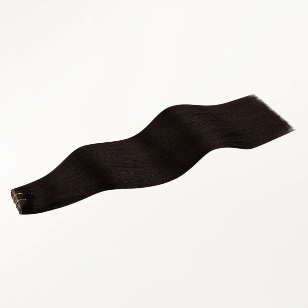 Dark Brown (2) Butterfly Weft Human Hair Extensions (100g-150g) - Image 3