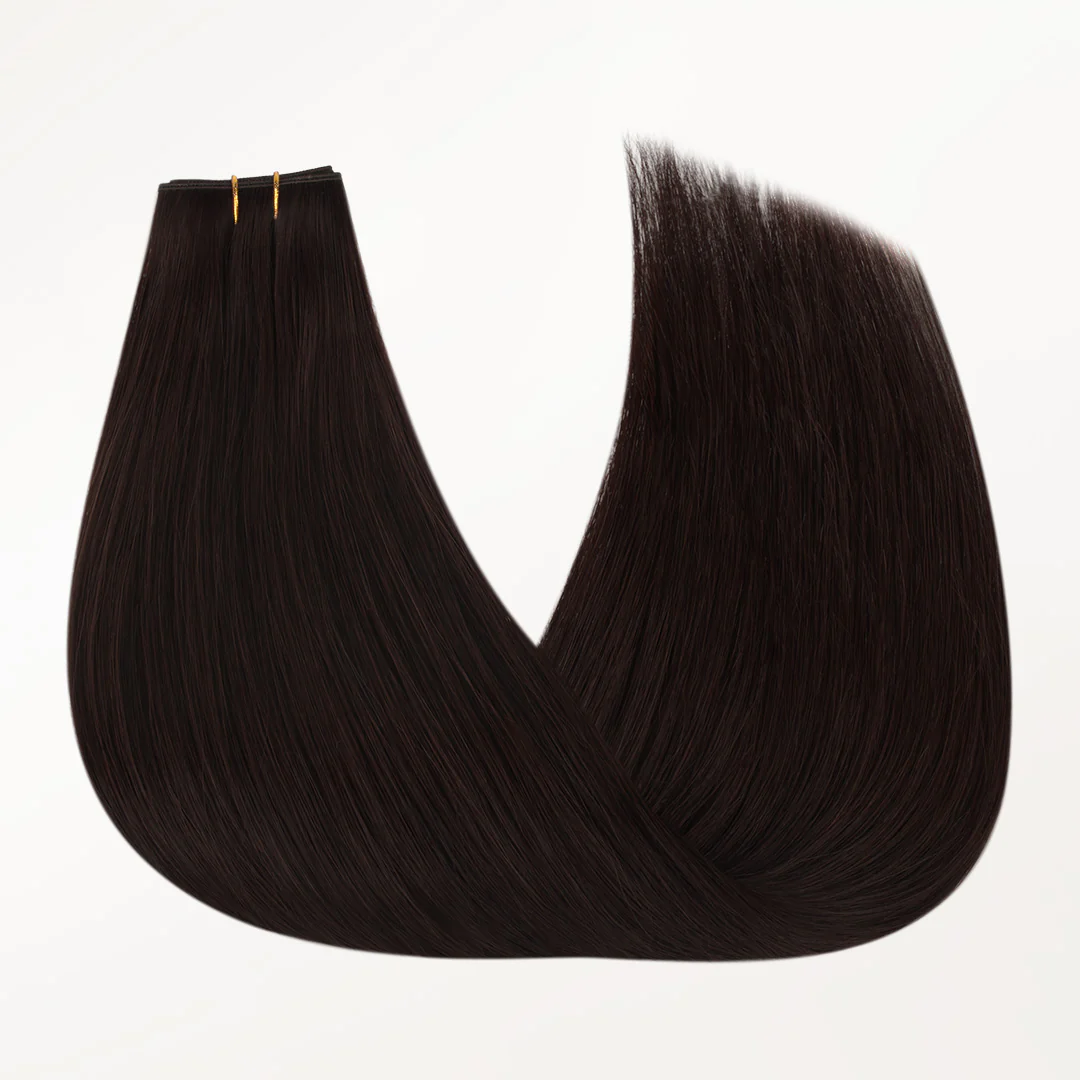 Dark Brown (2) Butterfly Weft Human Hair Extensions (100g-150g) - Image 6