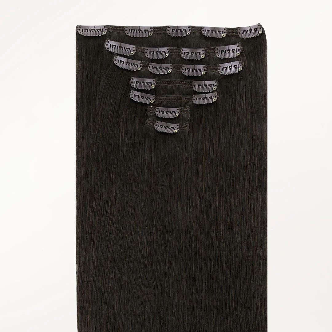 Dark Brown (2) Classic Clip-Ins (150g-170g) - Image 7