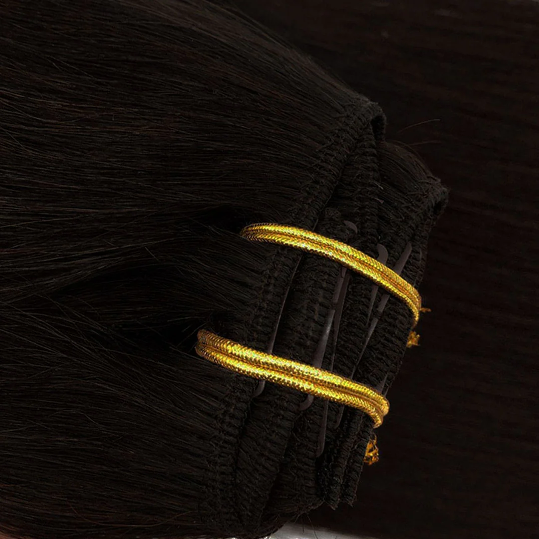 Dark Brown (2) Classic Clip-Ins (120g-150g) - Image 8