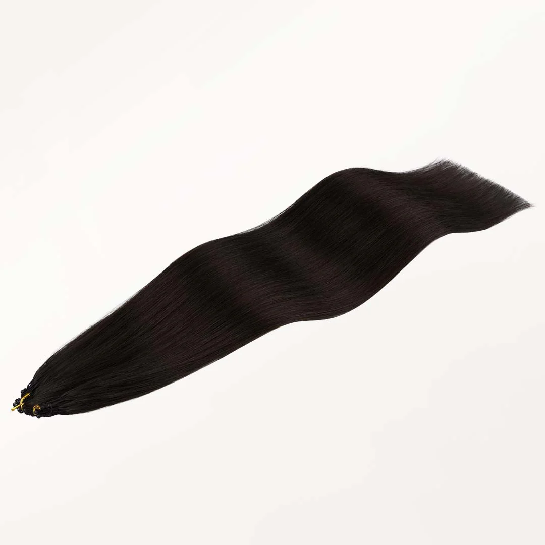 Dark Brown (2) Feather Weft Hair Extension (50g-60g) - Image 3