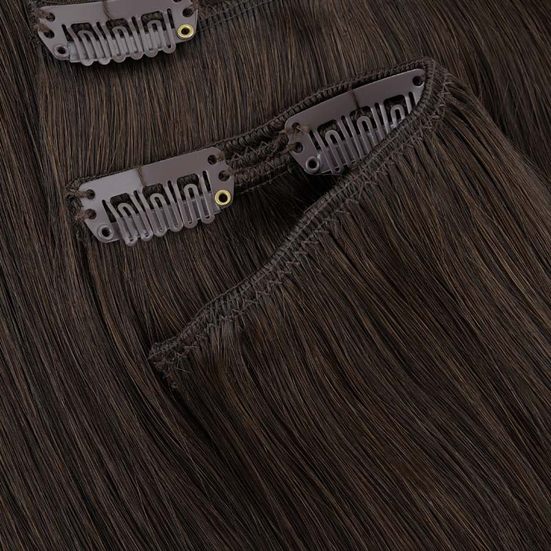 Dark Brown (2) Full Classic Clip-Ins (160g-220g) - Image 8