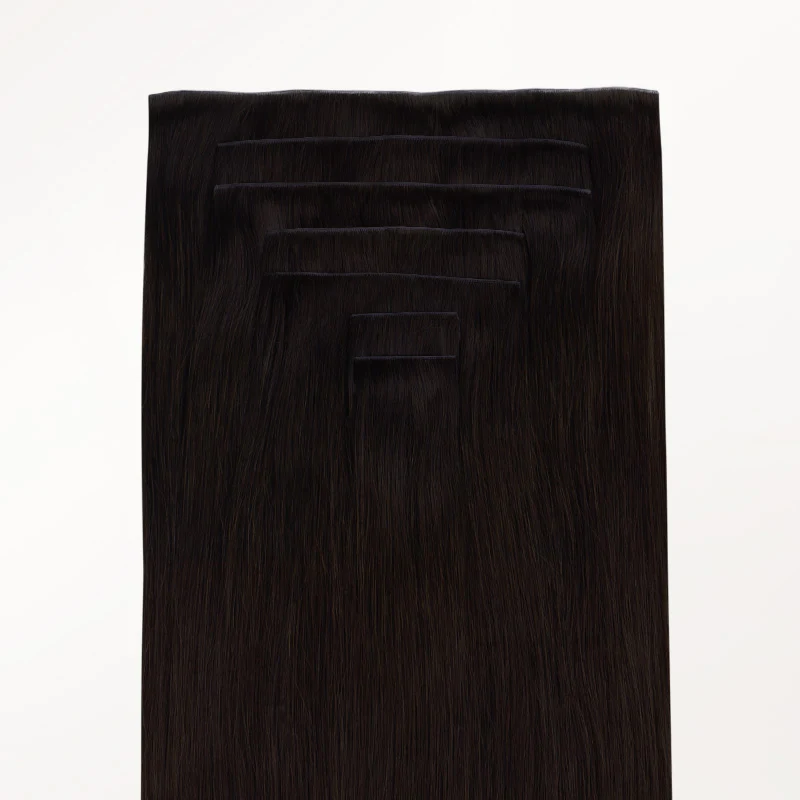 Dark Brown (2) Invisi Edge Seamless Clip-Ins (140g-160g) - Image 4