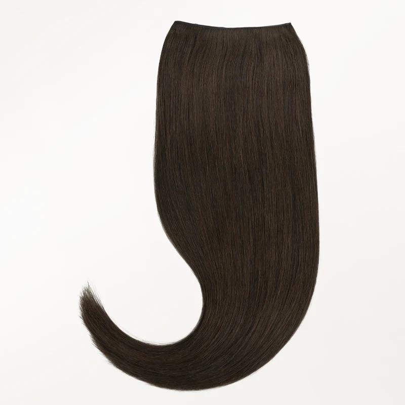 Dark Brown (2) Thick Genius Tape Weft Hair Extensions 100-120g - Image 4