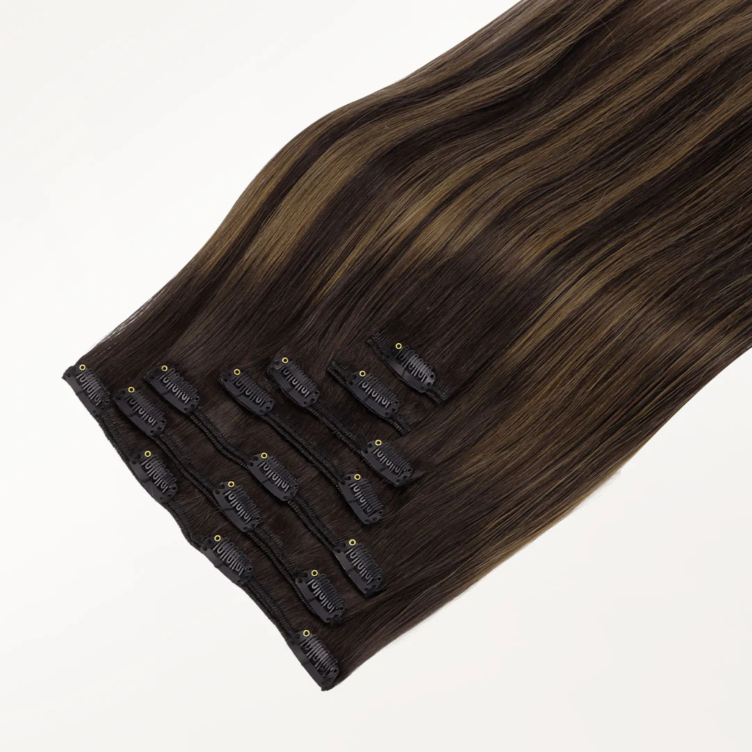 Dark Brown Balayage (2/6/2) Classic Clip-Ins (150g-170g) - Image 4