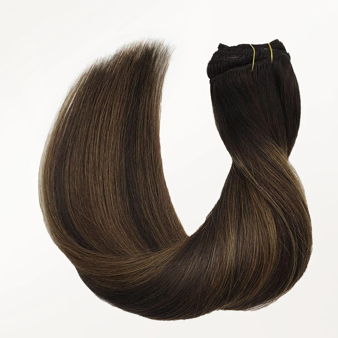 Dark Brown Balayage (2/6/2) Classic Clip-Ins (150g-170g) - Image 5