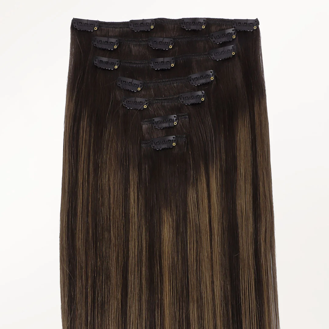 Dark Brown Balayage (2/6/2) Classic Clip-Ins (150g-170g) - Image 6