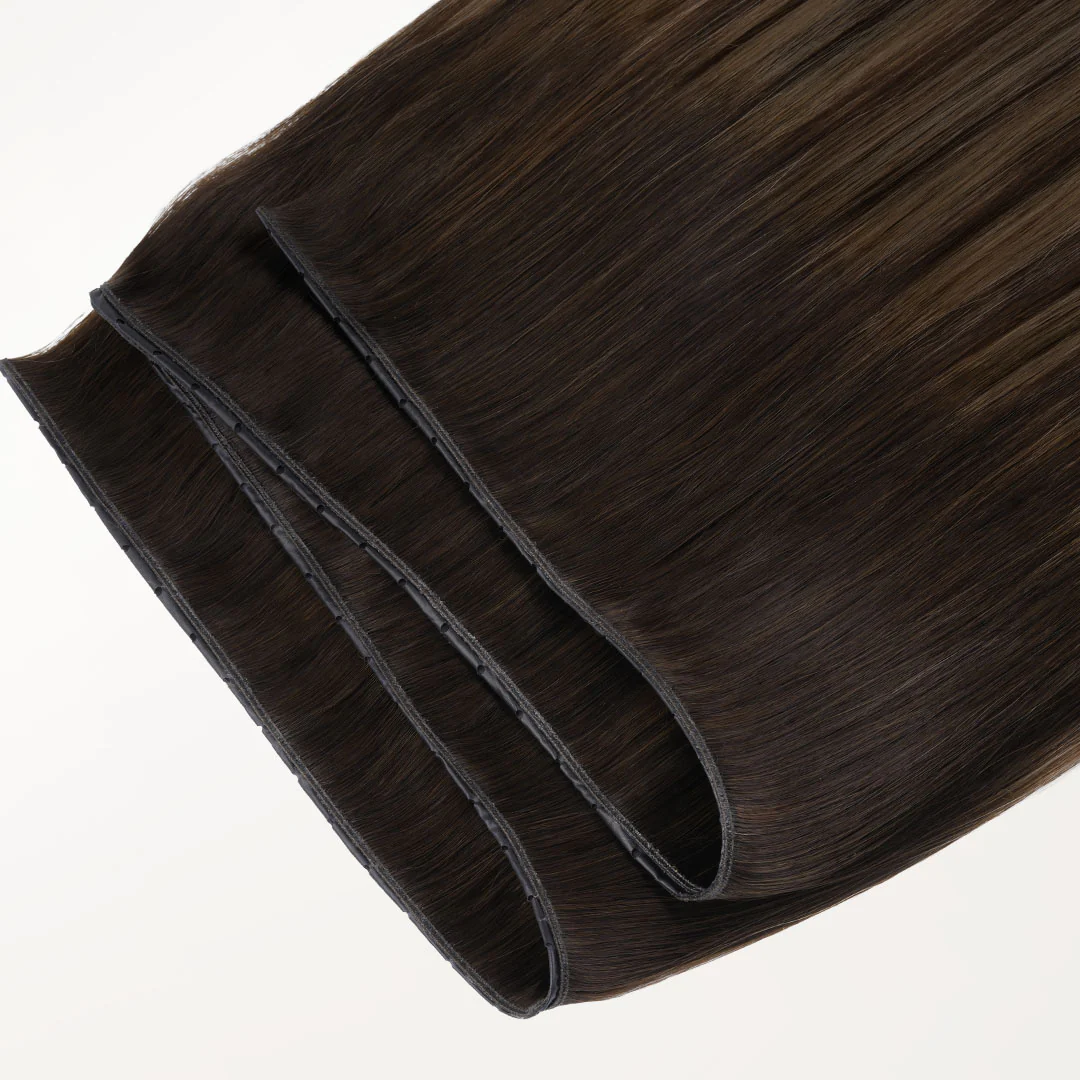 Dark Brown Balayage (2/6/2) Butterfly Weft Hair Extensions (100g-160g) - Image 14