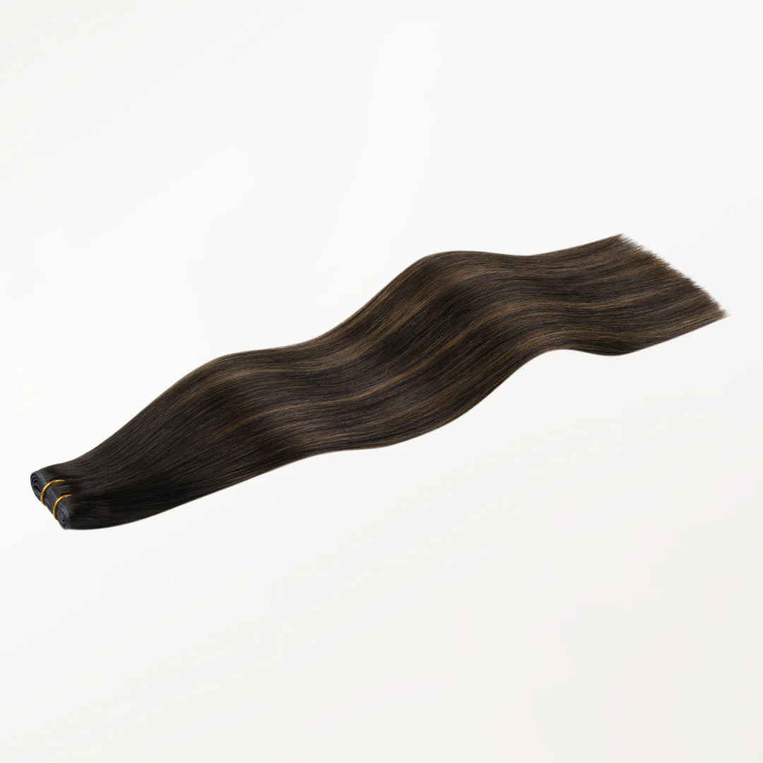 Dark Brown Balayage (2/6/2) Butterfly Weft Hair Extensions (100g-160g) - Image 3