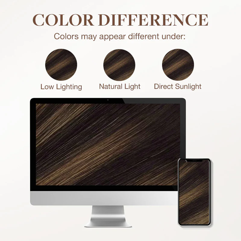 Dark Brown Balayage (2/6/2) Tape-Ins 50g - Image 10
