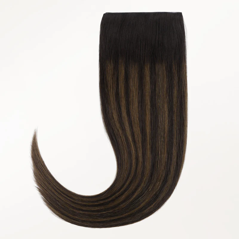 Dark Brown Balayage (2/6/2) Genius Tape Weft Hair Extensions 60g - Image 8