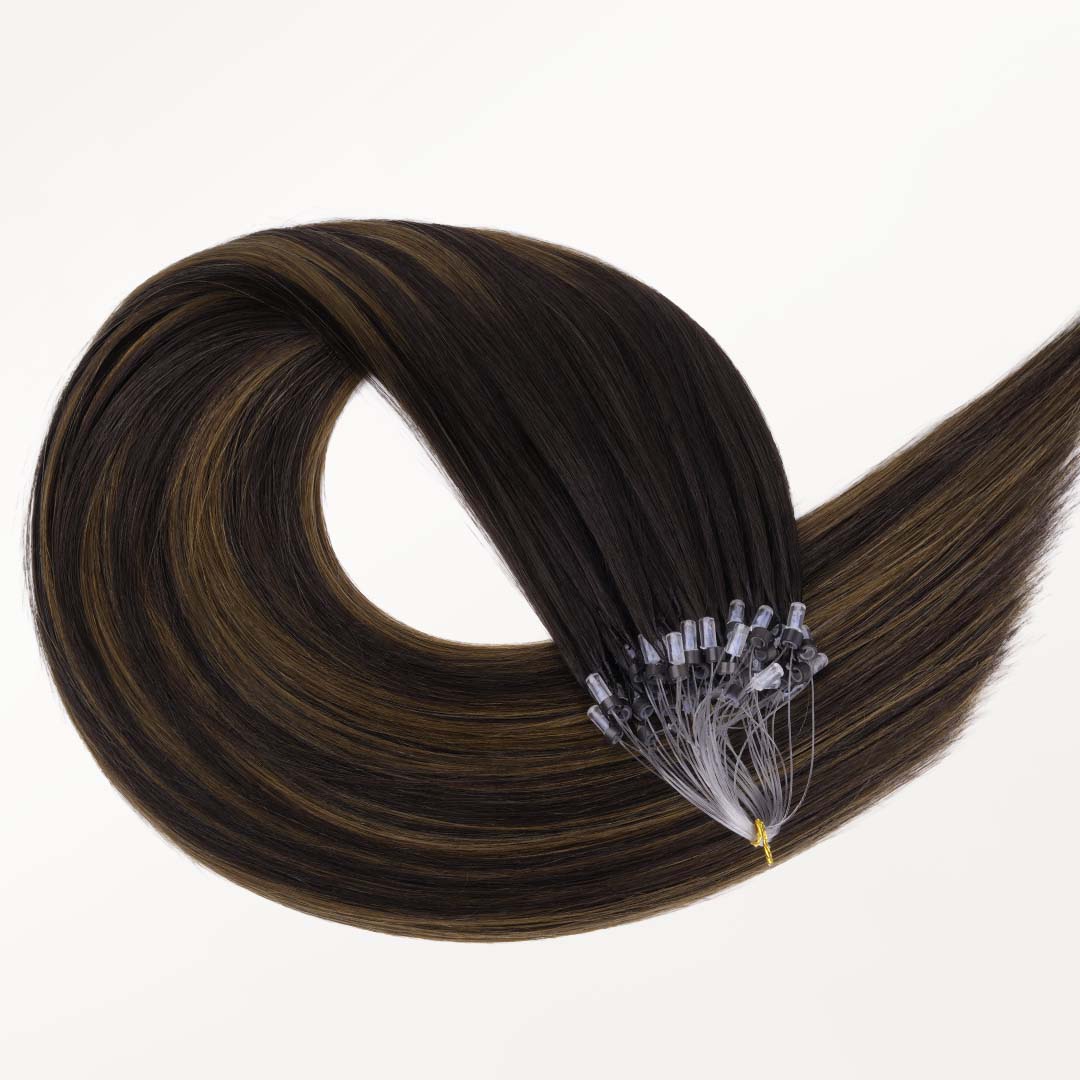 Dark Brown Balayage (2/6/2) Feather Crochet Hair 68g - Image 4