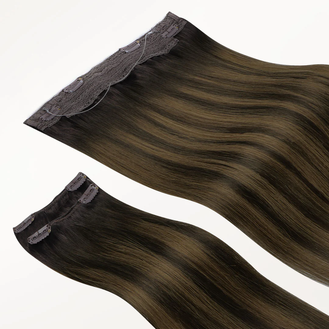 Dark Brown Balayage (2/6/2) Pro & Wire Hair Extension (70g-140g) - Image 5