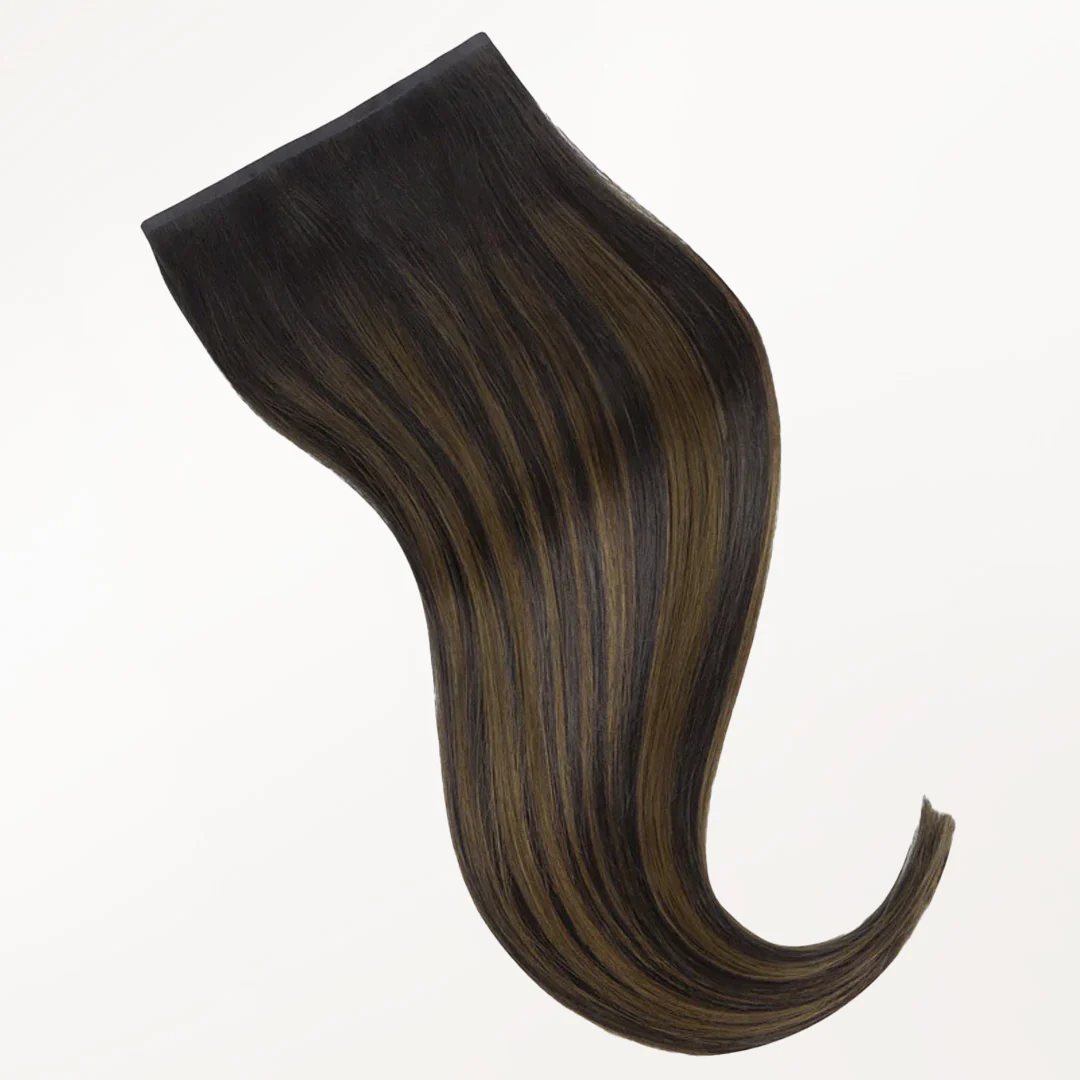 Dark Brown Balayage (2/6/2) Seamless Clip-Ins [Clearance] - Image 3