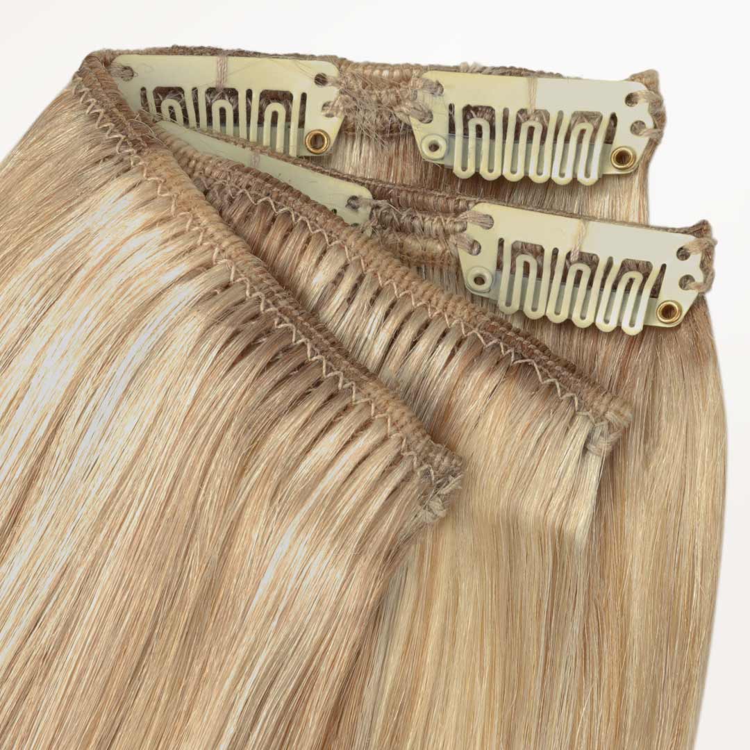 Dirty Blonde Highlights (18D/22F) Classic Clip-Ins (150g-170g) - Image 6