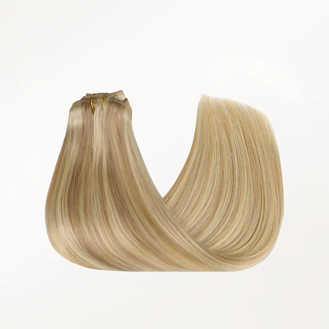 Dirty Blonde Highlights (18D/22F) Classic Clip-Ins (120g-130g) - Image 4