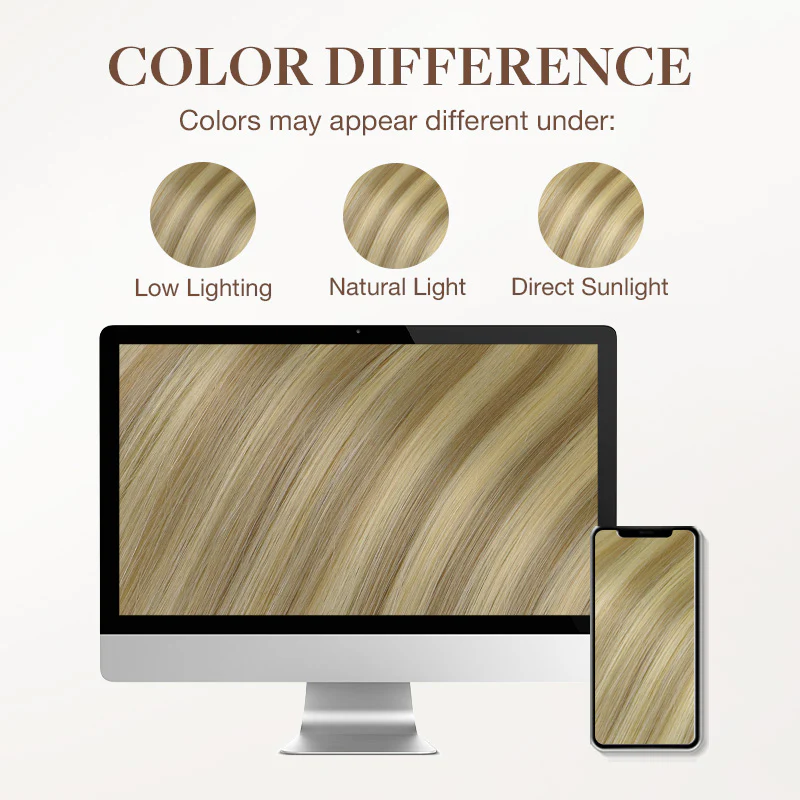 Dirty Blonde Highlights (18D/22F) I-Tip Hair Extensions 50g - Image 8