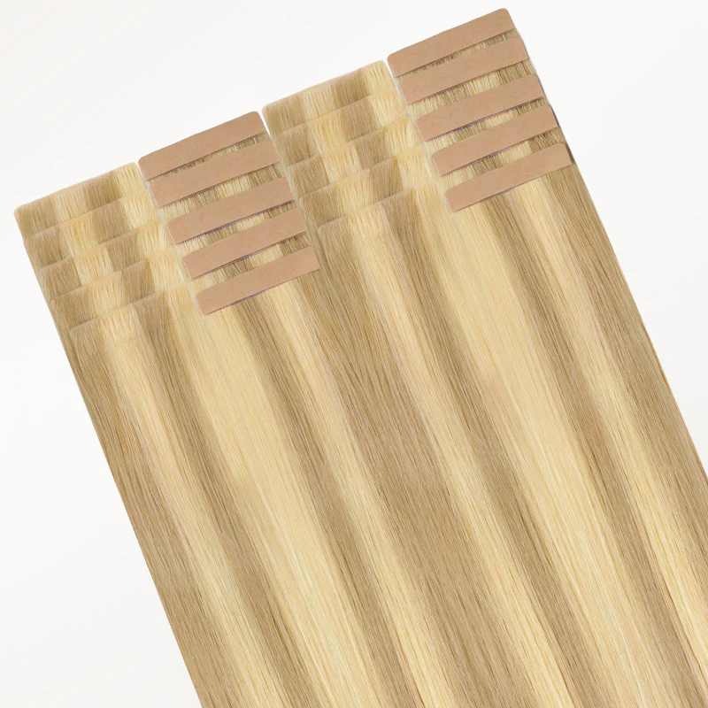 Dirty Blonde Highlights (18D/22F) Invisi Edge Tape-Ins 50g - Image 4