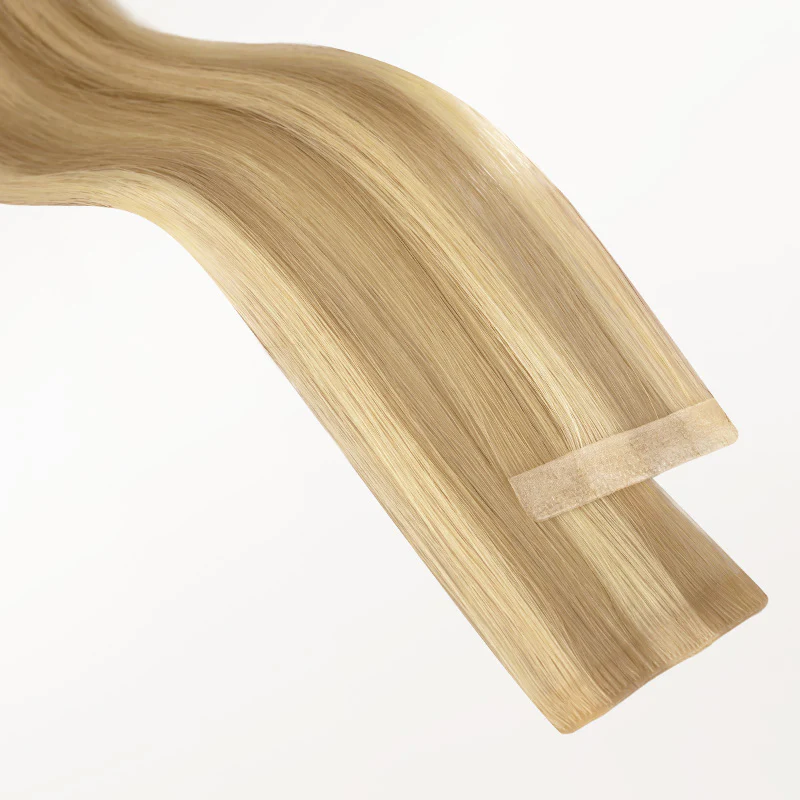 Dirty Blonde Highlights (18D/22F) Invisi Edge Tape-Ins 50g - Image 8