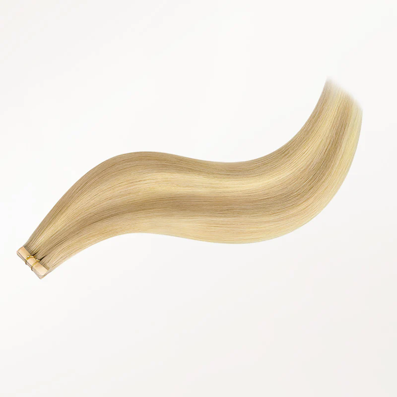 Dirty Blonde Highlights (18D/22F) Invisi Edge Tape-Ins 50g - Image 9