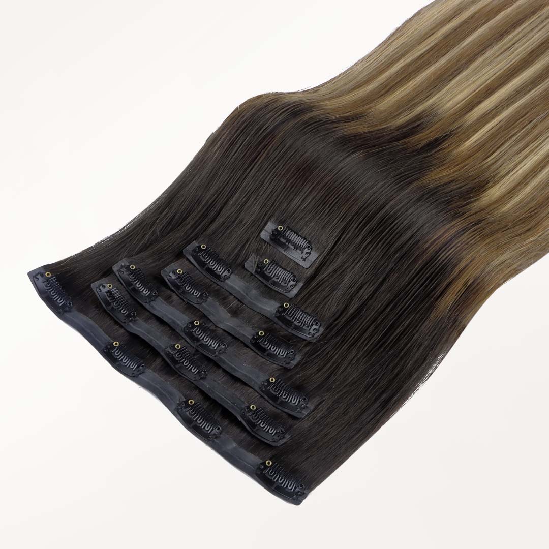 Dirty Blonde Omber (2/6/18) Seamless Clip-Ins (130g-160g) - Image 7