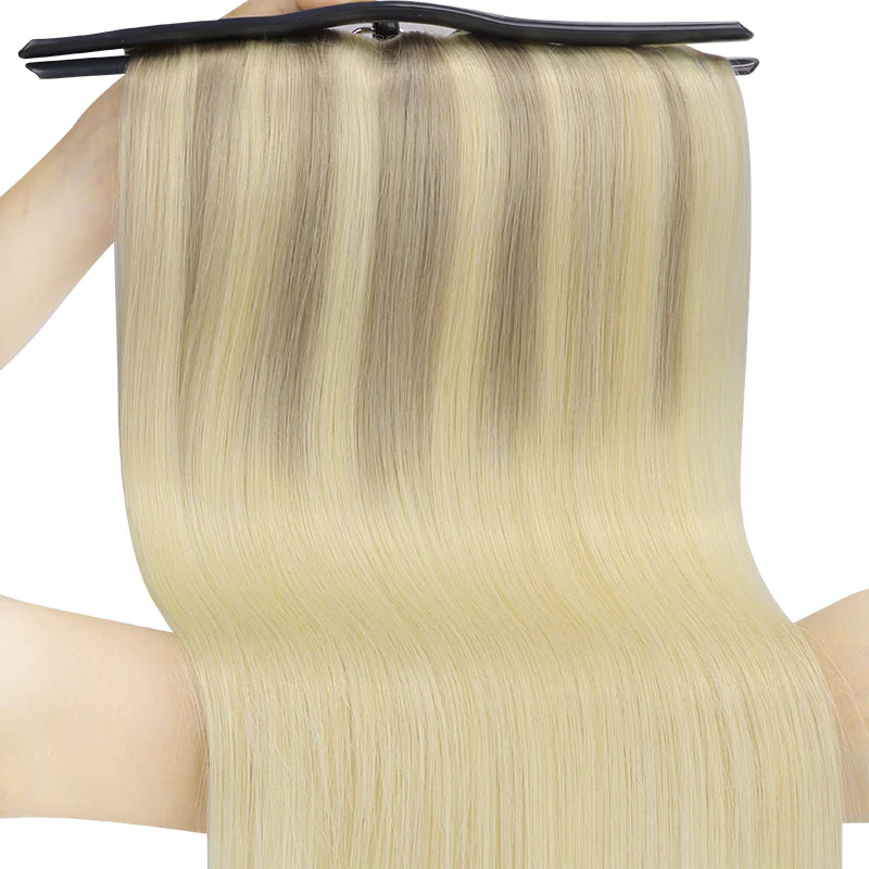 Double Drawn Clip in Hair Extensions 160g-sale - Image 30